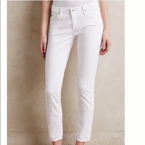 AG Stevie Ankle White Jeans Size 29
